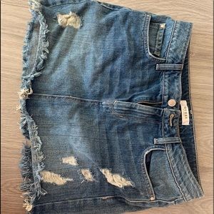 GUESS Size 6 Jean Mini Skirt